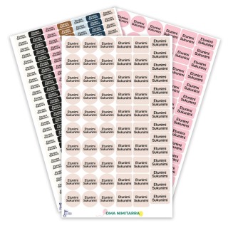 Tilaa monimuotoiset nimitarrat netistä | Omanimitarra.fi